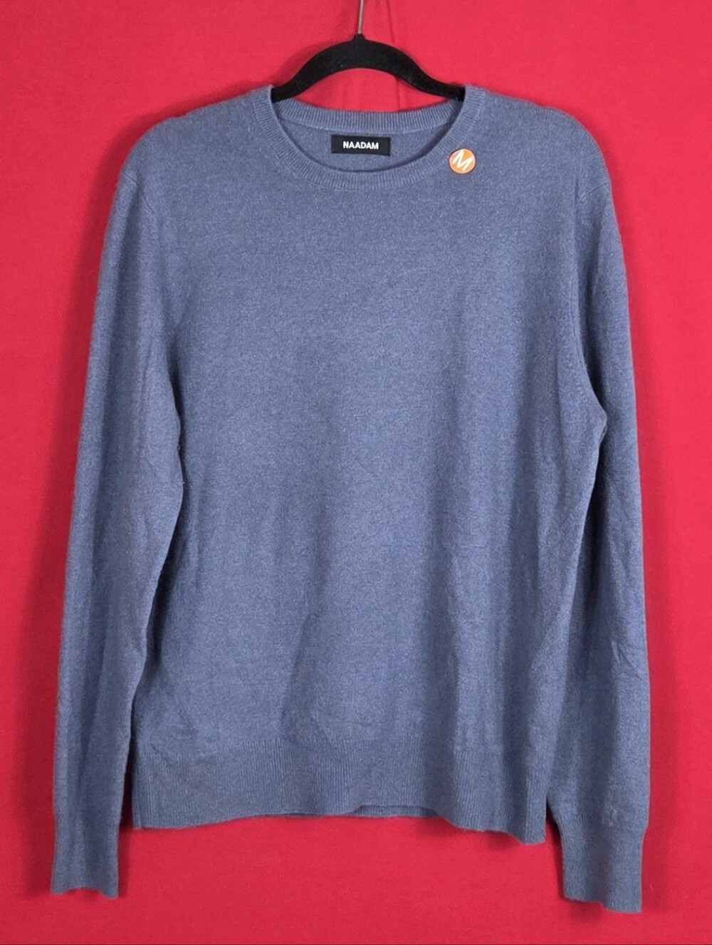 NEW NAADAM The Original Cashmere Sweater Blue Womens Size Medium